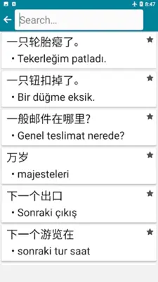 Chinese - Turkish android App screenshot 4